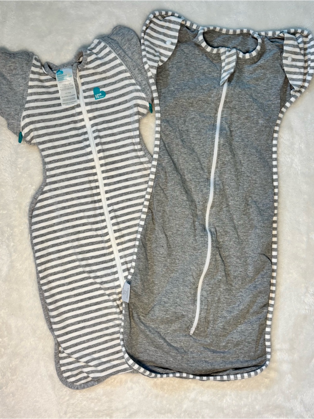 Two Swaddle Transition Bags/ Baby Sleep Sacks/Size Medium-Large